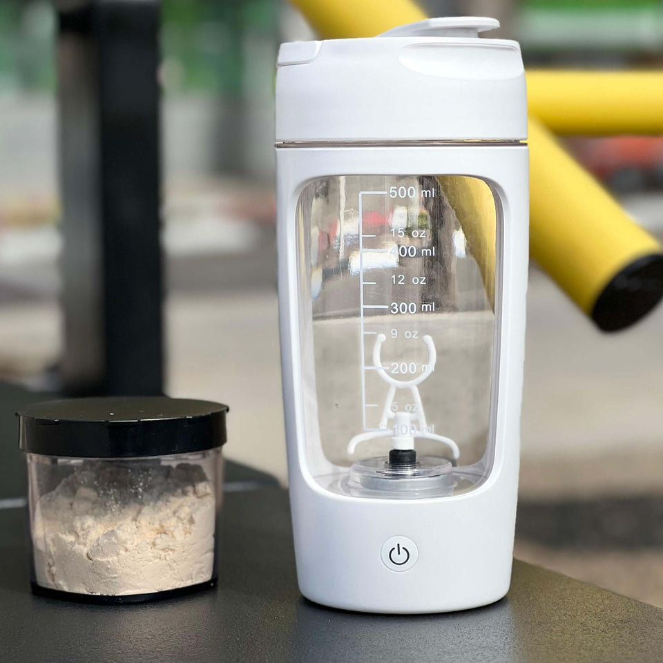 Portable Electric Protein Shaker White